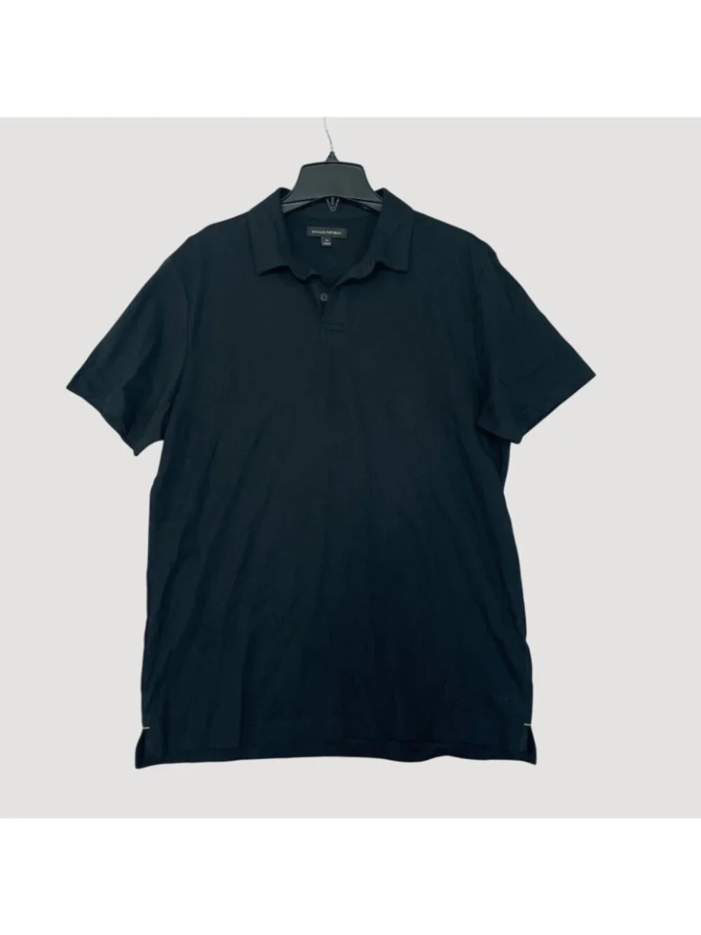 NWOT Banana Republic Men's M Black Polo Shirt 100% Cotton